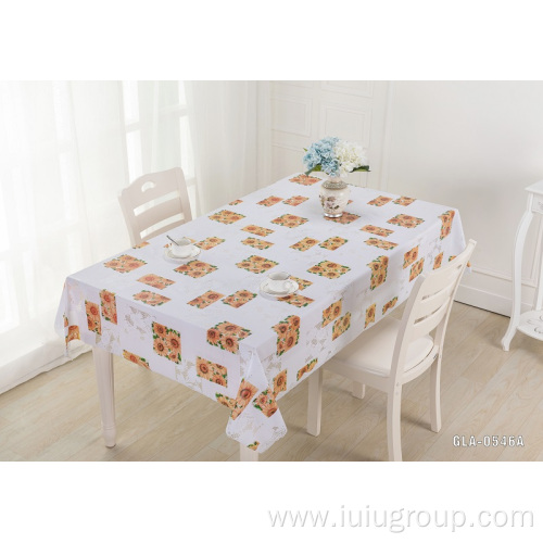 Home PVC Heart Tablecloths Print Roll Table Cloth